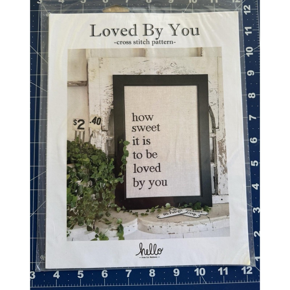 LOVED BY YOU Cross Stitch Pattern By Hello From Liz Mathews